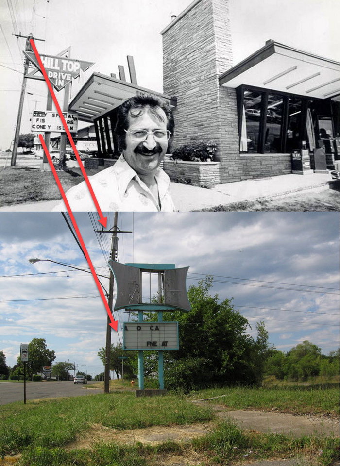 Wallis Drive-In - Wallis North - 5414 N Saginaw - Sign Comparison (newer photo)